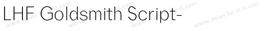 LHF Goldsmith Script字体转换